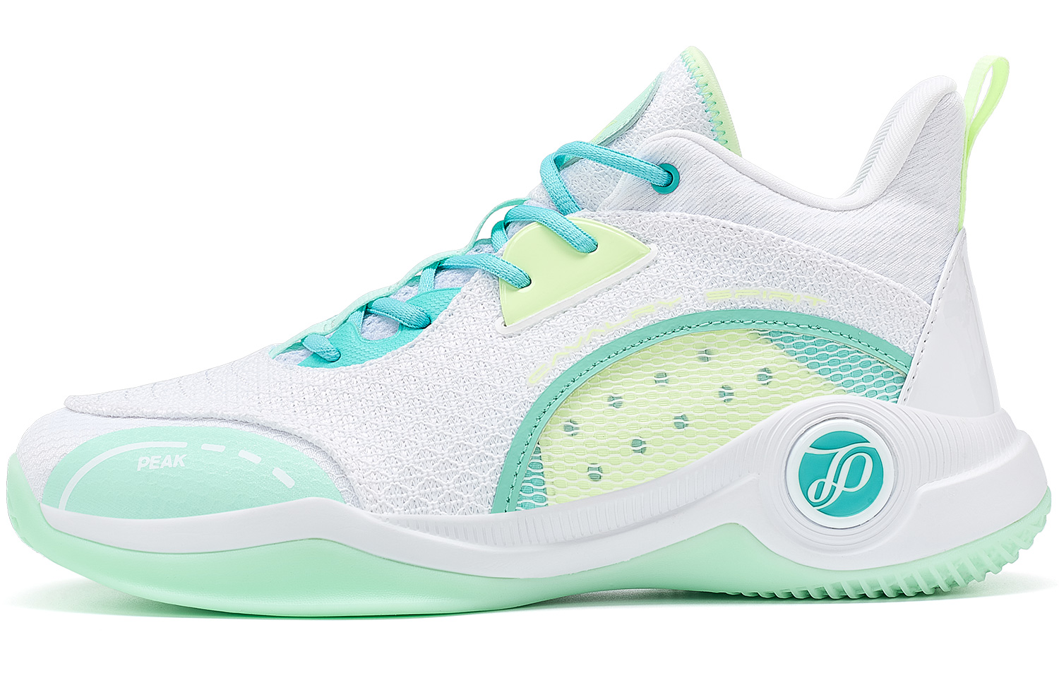 

Баскетбольные кроссовки TP Generation 1 Retro Cushioning Rebound с низким верхом, износостойкие и нескользящие, мужские Baymax PEAK, All White