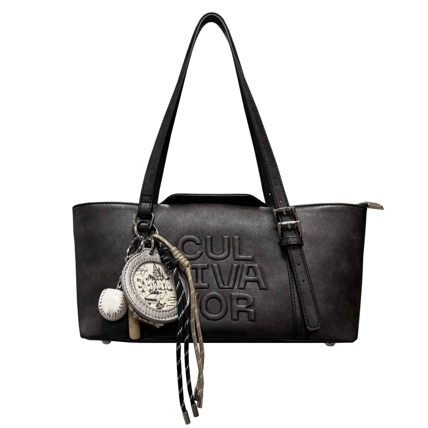 

Сумка Cultivator PU Shoulder Medium, черный/серый