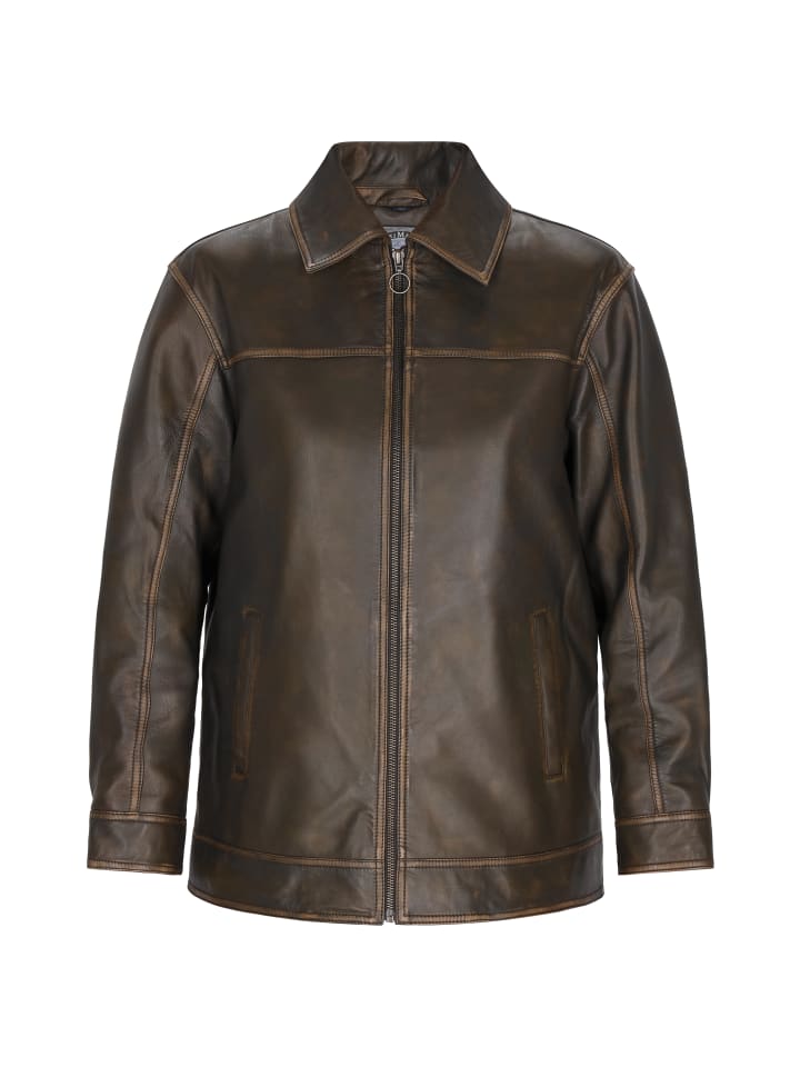 

Кожаная куртка DreiMaster Vintage, цвет grey olive