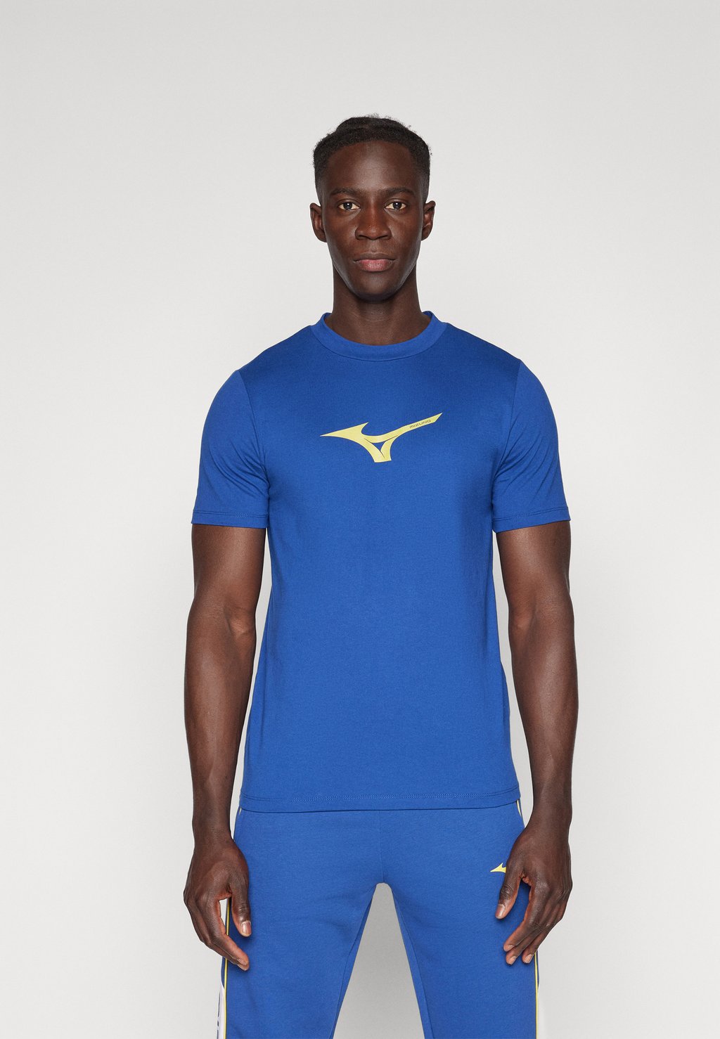 

Футболка с принтом ATHLETICS TEE Mizuno, синий