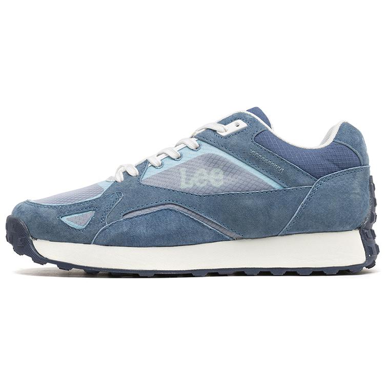 

Lee Дышащие низкие повседневные беговые кроссовки для увеличения роста мужские серо-голубые, цвет Gray Blue