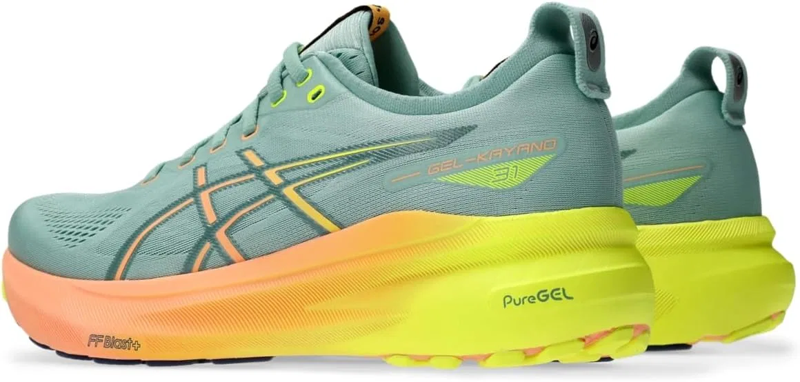 Мужская обувь Asics Gel-Kayano 31, Light Celadon Safety Yellow — фото 3