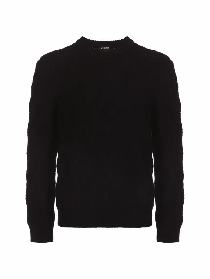 

Шерстяной джемпер Zegna, черный