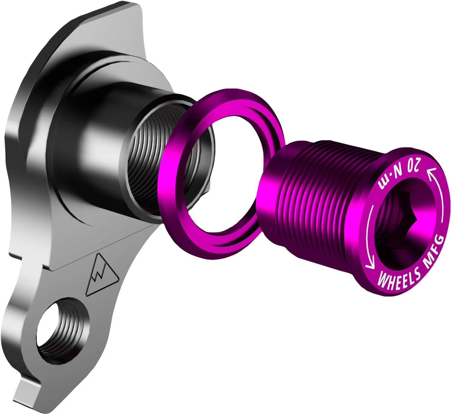 

Универсальный кронштейн переключателя 404-7 для рам SRAM UDH фиолетовый Wheels Manufacturing, Black/Purple