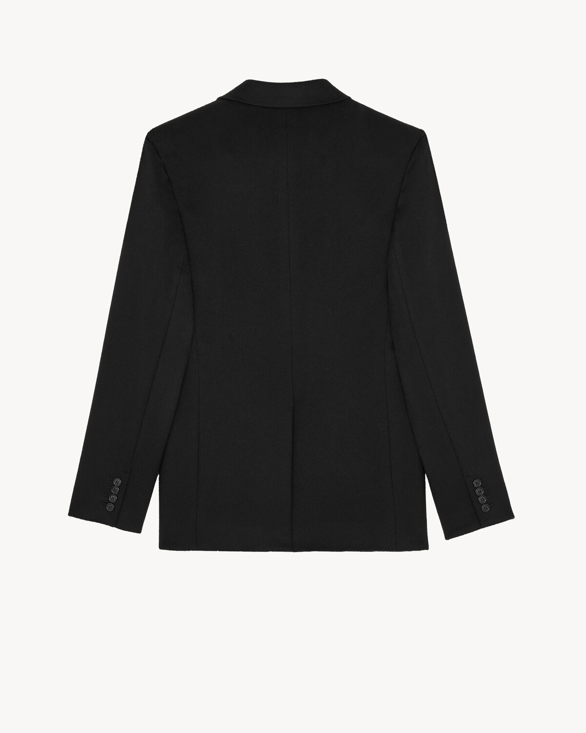 Пиджак из шерсти с кашемиром SAINT LAURENT, черный — фото 2