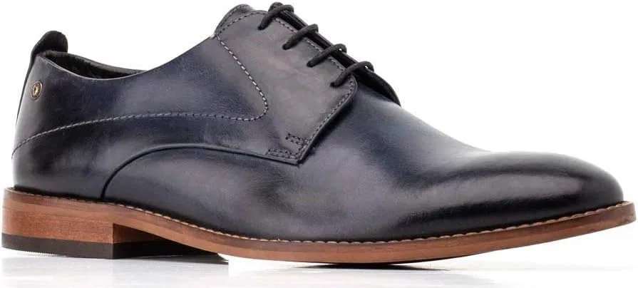 Мужские рубашки-дерби Base London Script Washed Derby, Navy — фото 3