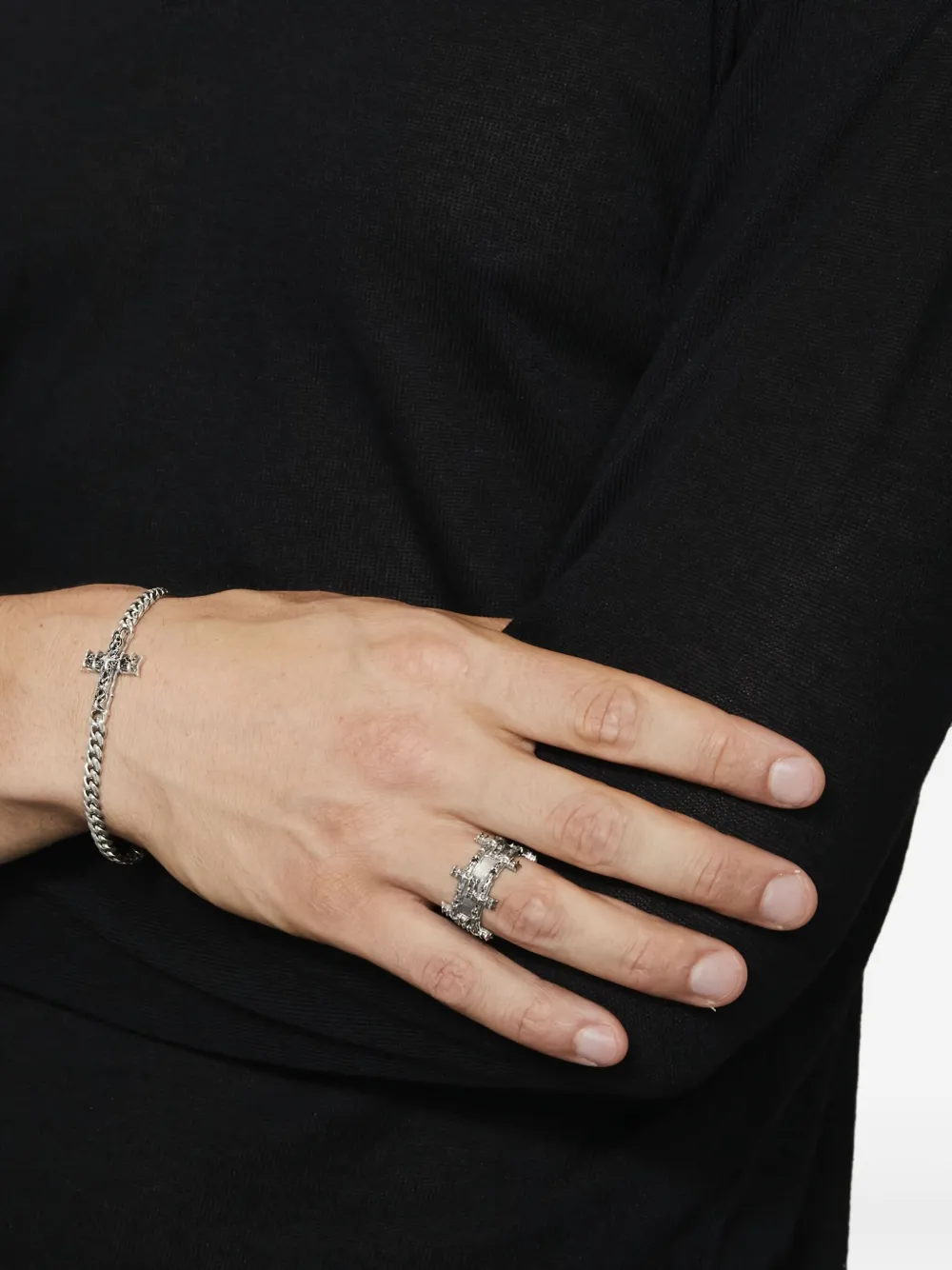 

Двурядное кольцо Notre-Dame Emanuele Bicocchi, серебристый