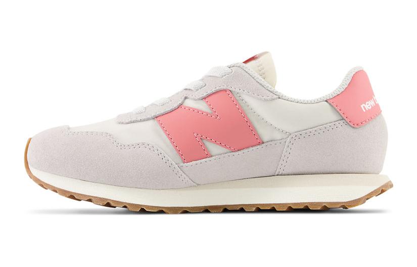 

Новые Баланс 237 Устойчивые к истиранию низкие детские повседневные кроссовки Бежево-розовые Детские New Balance, Экрю