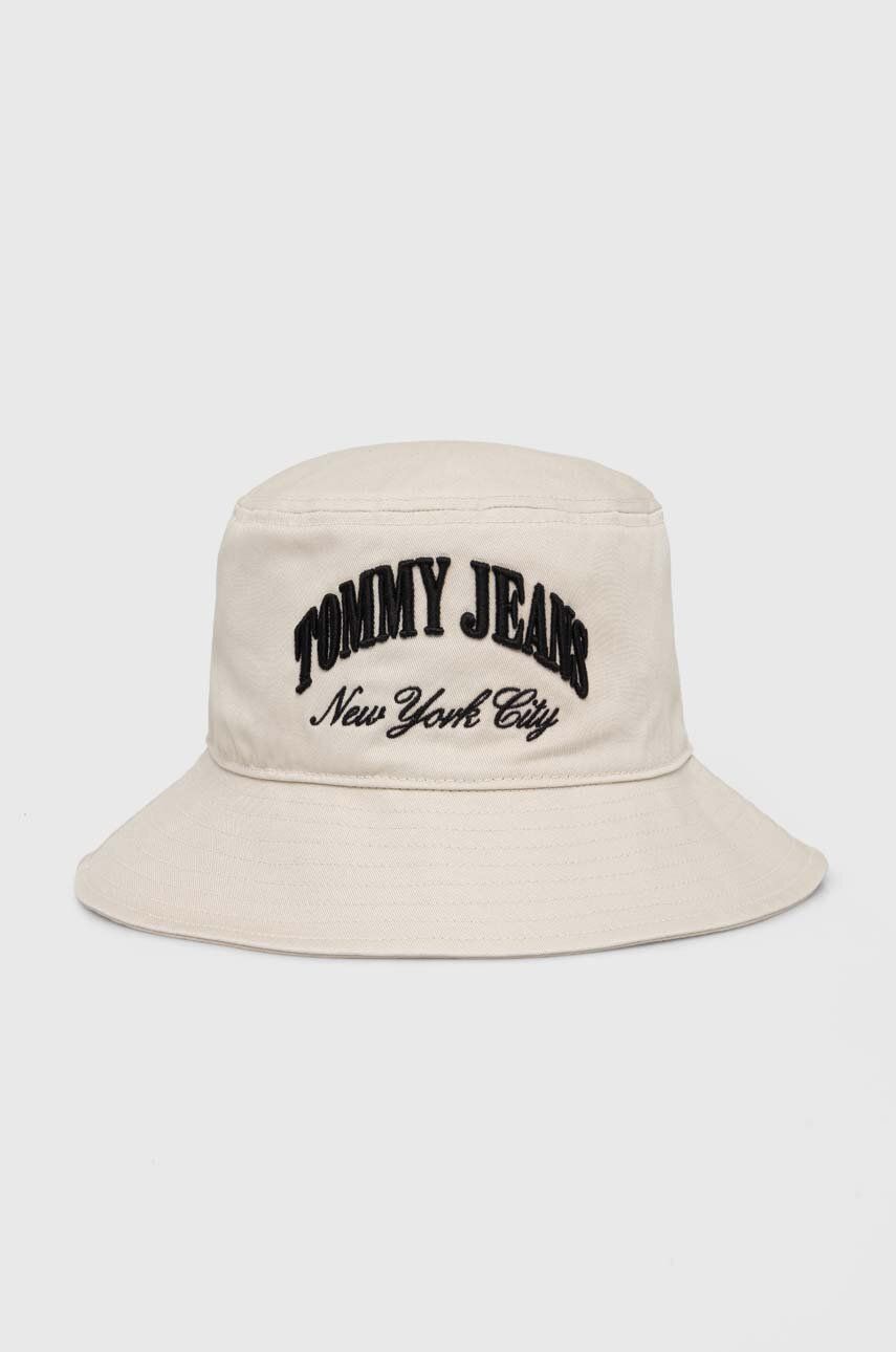 

Хлопчатобумажная шапка Tommy Jeans, бежевый