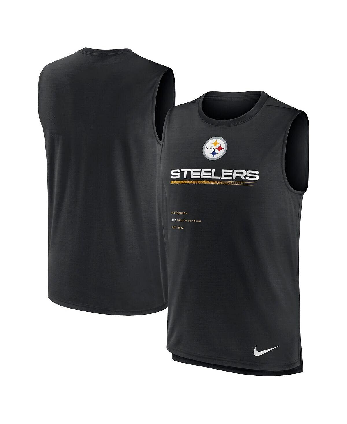 

Мужская черная майка для тренировок Pittsburgh Steelers Muscle Trainer Nike