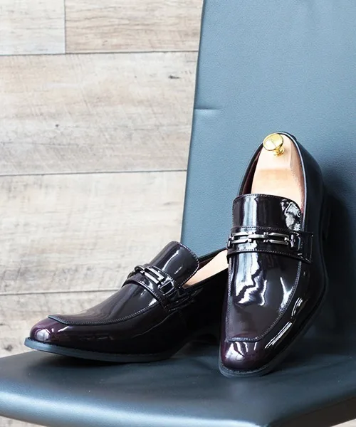 Мужские лоферы из натуральной кожи Bit Loafer ZINC винные