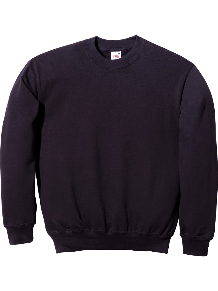 

Толстовка унисекс черного цвета Fruit of the Loom