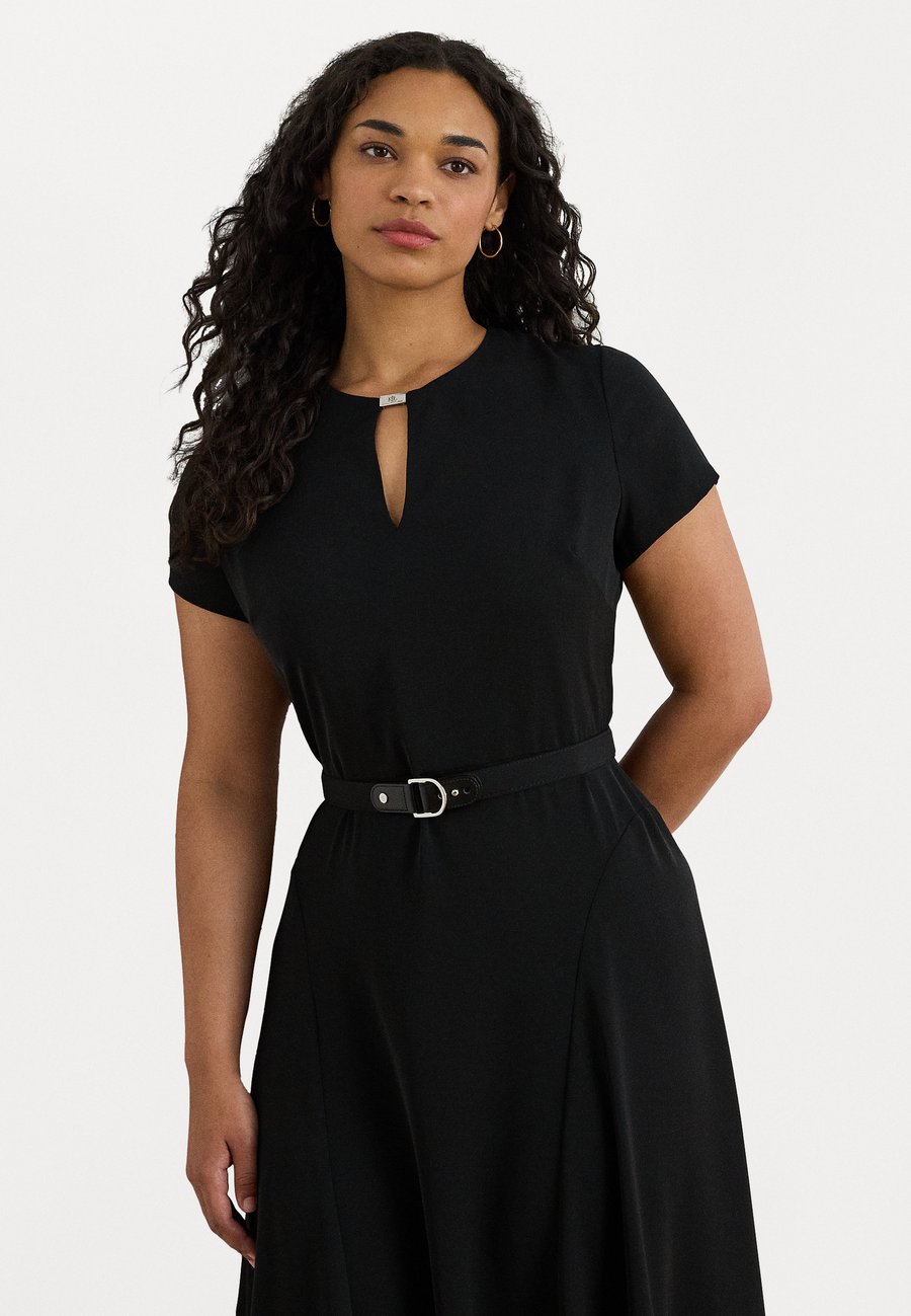 

Платье Lauren Ralph Lauren Woman BELTED GEORGETTE DRESS, Black