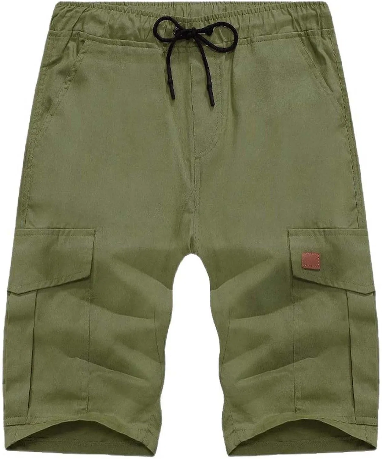 Шорты карго мужские с множеством карманов, Army Green