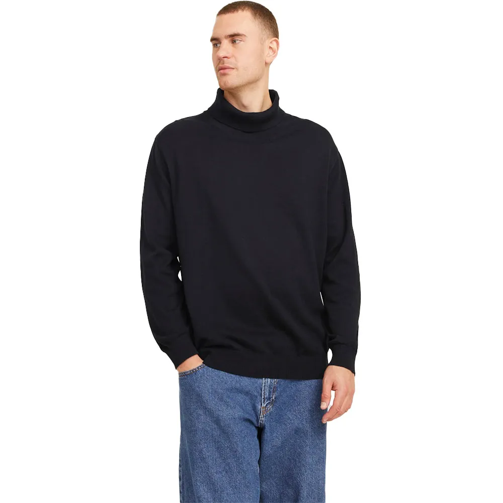 

Свитер Jack & Jones Basic Plus Size high neck, черный