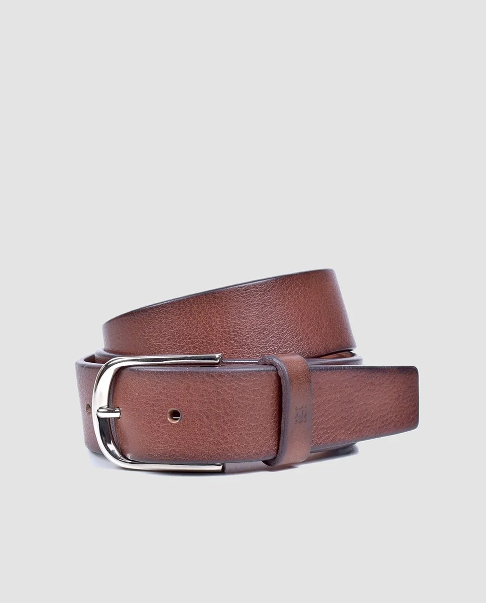 

Мужской ремень Олимпо Olimpo, коричневый