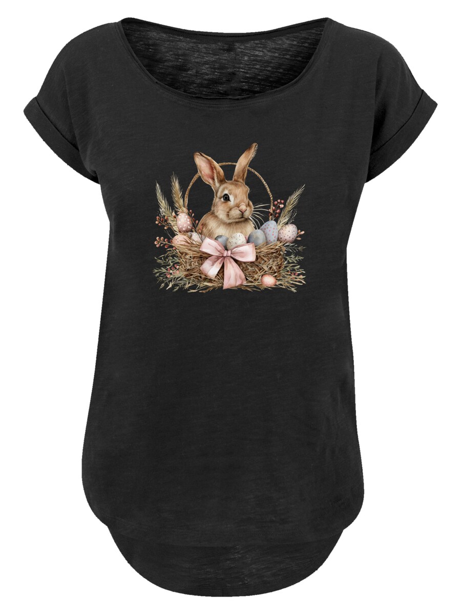 

Рубашка F4NT4STIC Osterhasen Korb Dekor, черный