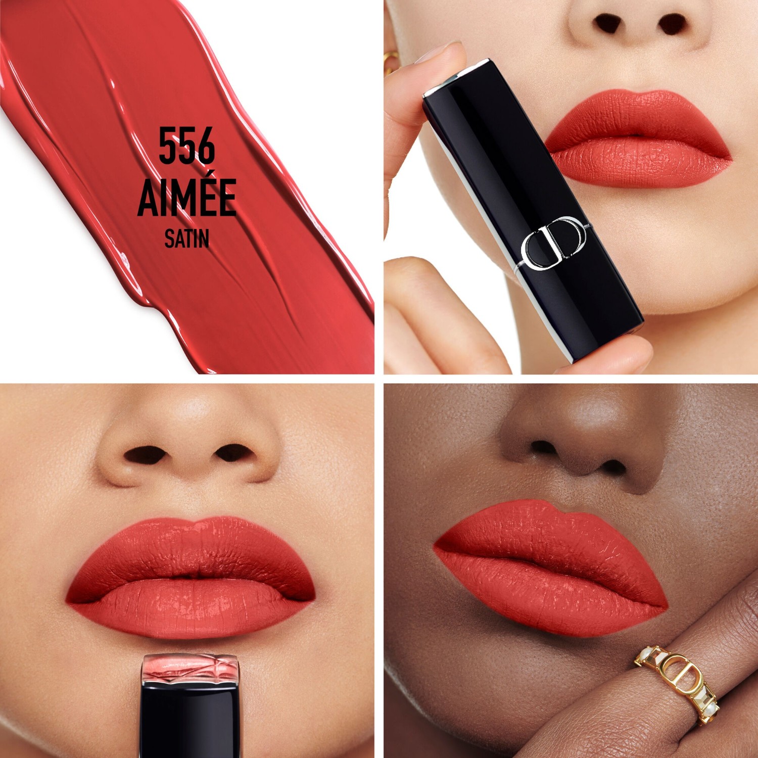 Помада для губ rouge dior velvet Dior, 556 - aimée, вес 3.2 гр. — фото 3