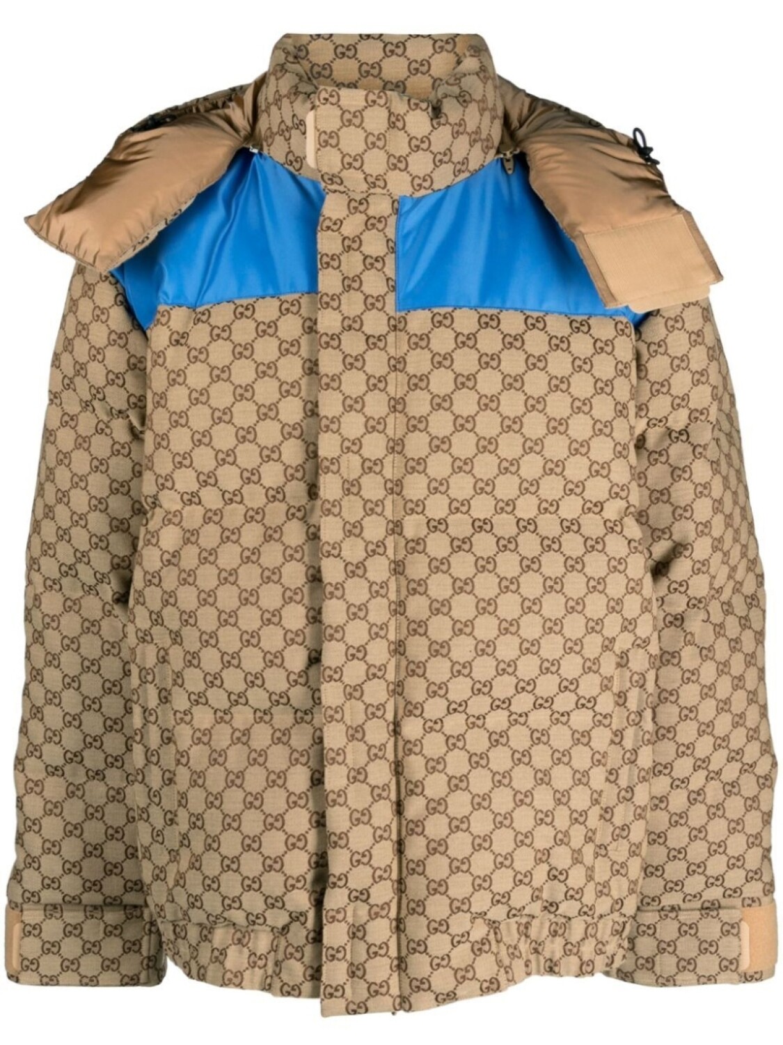 

Gucci пуховик из канваса с логотипом GG, нейтральный цвет