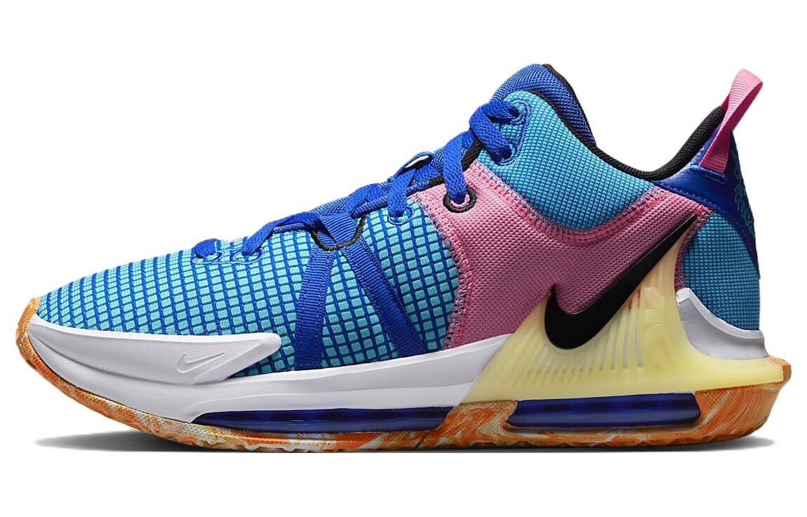 

Nike LeBron Witness 7 Hyper Royal Blue Lightning Белый Черный