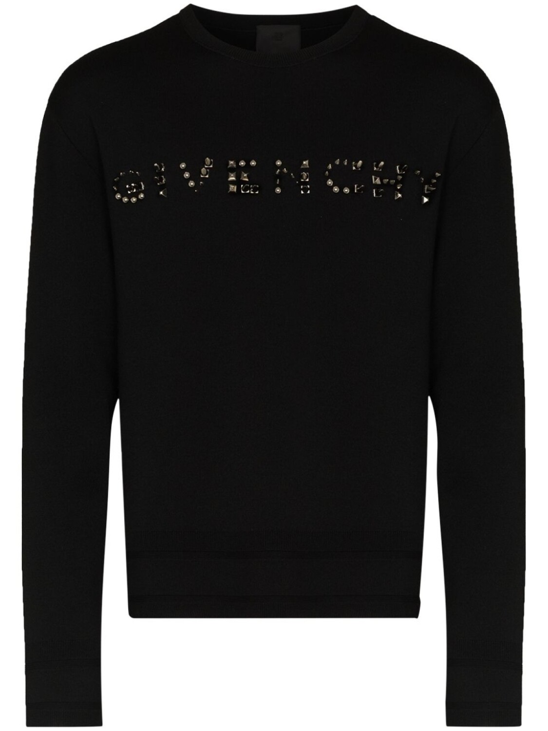 

Givenchy шерстяной джемпер с логотипом, черный