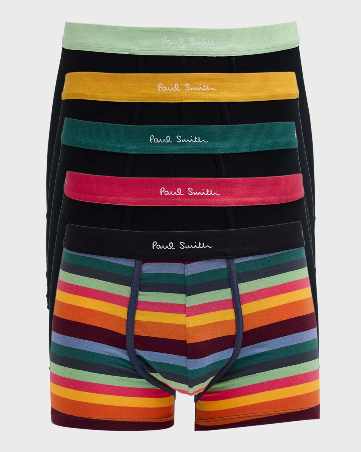 

Мужские трусы в полоску (5 пар) Paul Smith, черный