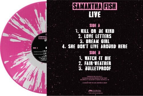 

Виниловая пластинка Fish, Samantha - Live - Pink/White Splatter
