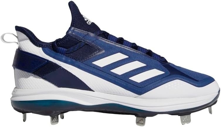 Бейсбольные бутсы Adidas Men's Icon 7 Boost, белый/синий — фото 2
