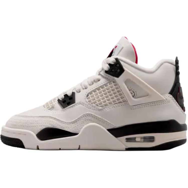 Jordan Детские баскетбольные кроссовки Air 4 Low top белые черные унисекс