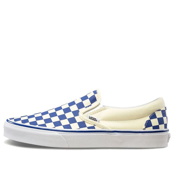 

Кроссовки classic slip-on 'primary check' Vans, синий