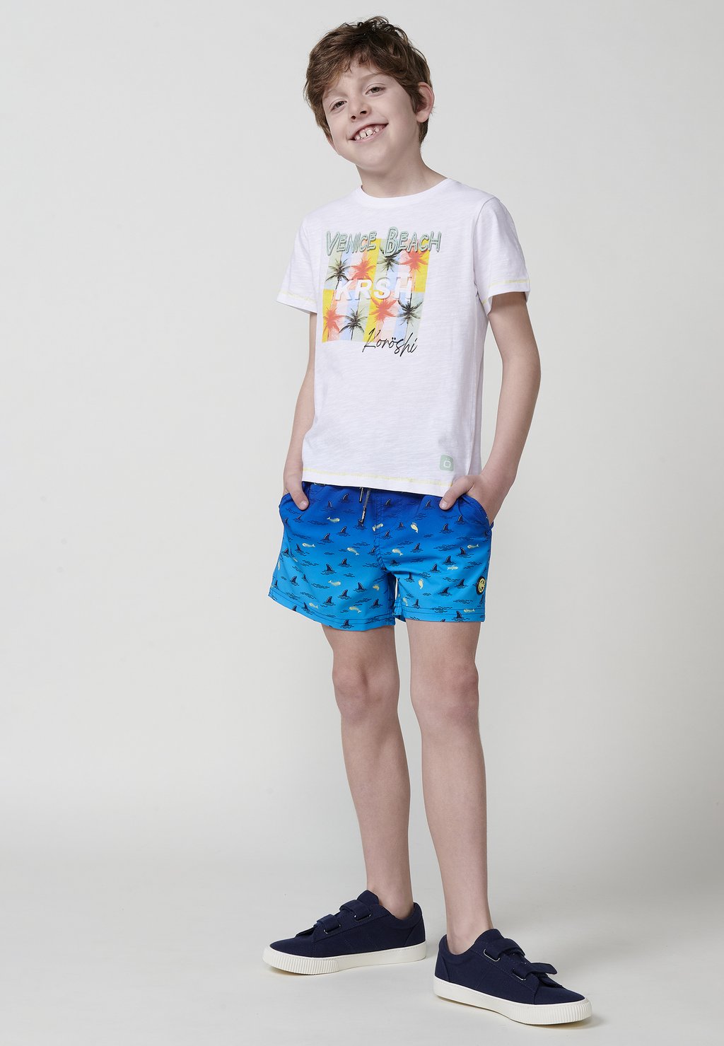 

Футболка с принтом SHORT-SLEEVED Koroshi, белый