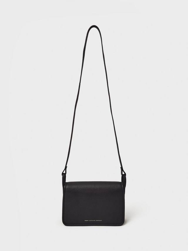 

Классическая кожаная сумка через плечо Crew Clothing, Black