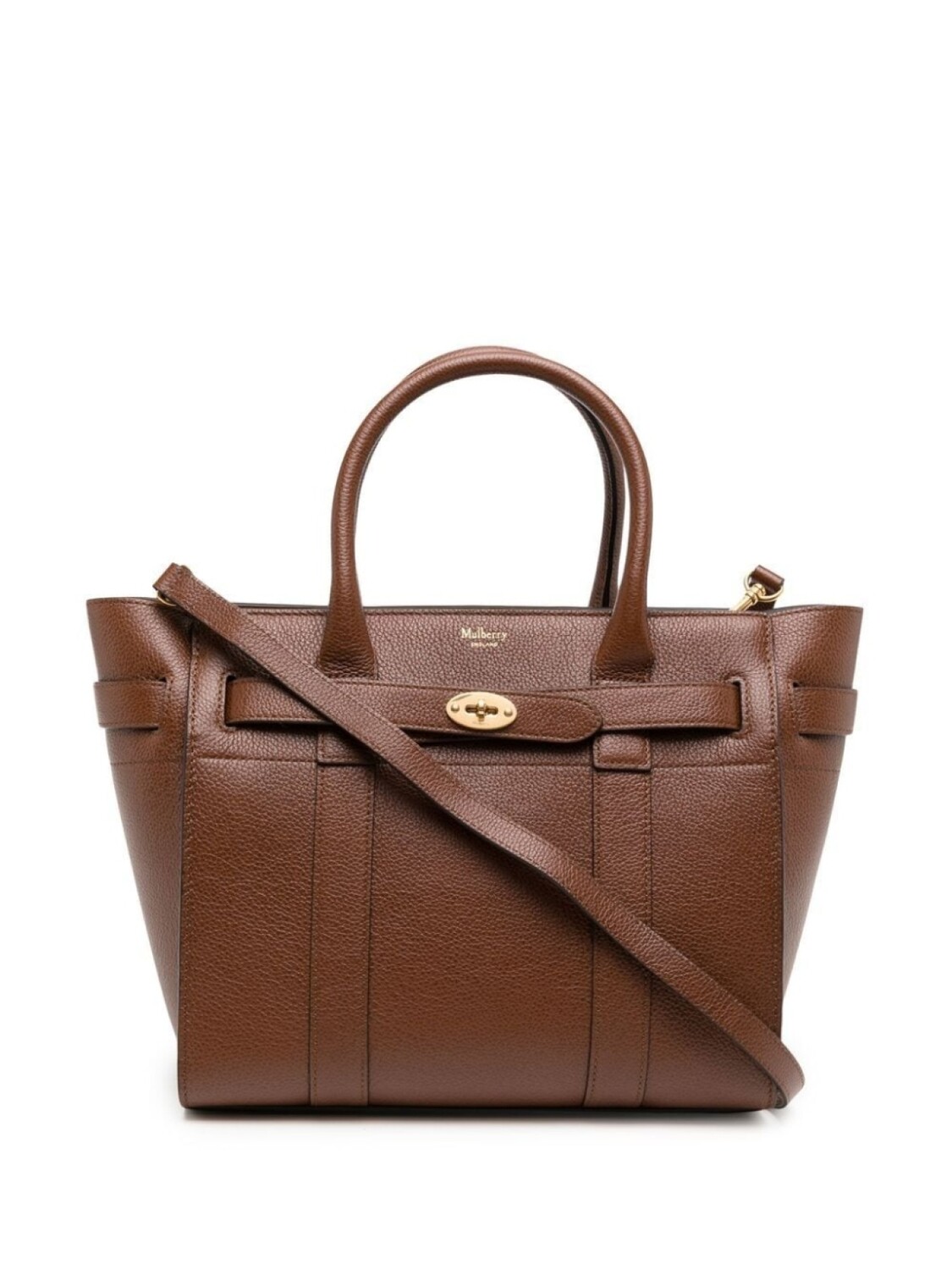 

Mulberry маленькая сумка-тоут Bayswater на молнии, коричневый