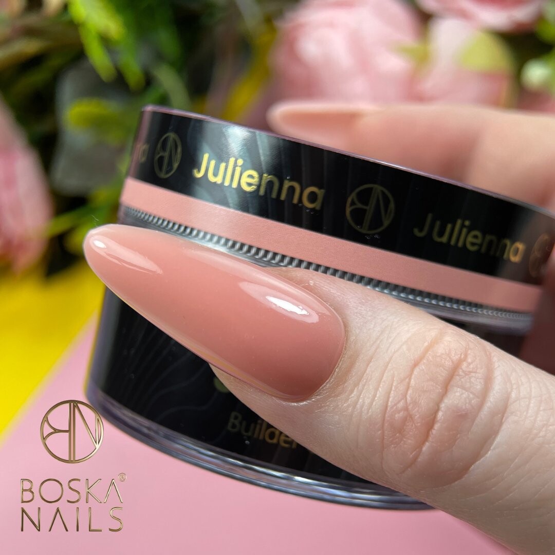 Boska Nails, Jellysious Julenna, Светло-персиковый гель для наращивания ногтей jelly Builder Gel System UV, 15мл — фото 3