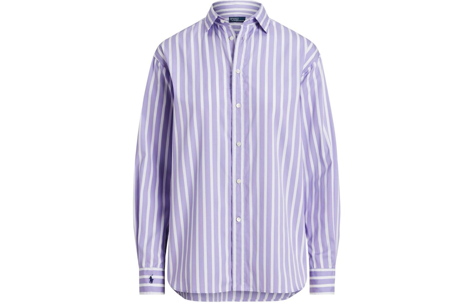 Polo Ralph Lauren SS24 Рубашка женская светло-фиолетовая — фото 3