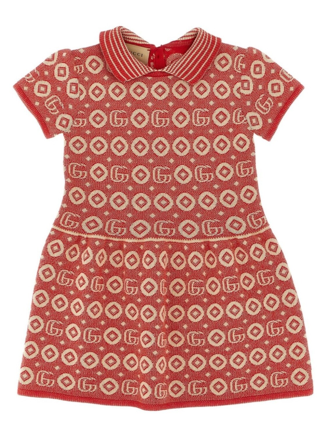 

Жаккардовое платье Gucci Kids, красный