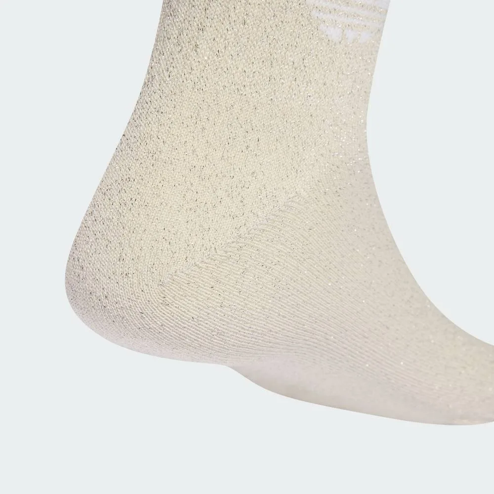 Носки Three Stripes Glitter Crew Socks (комплект из 2 пар) Adidas, beige — фото 4
