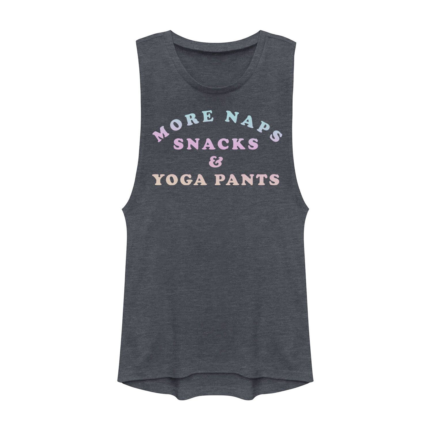 

Юниорская футболка More Naps Snacks & Yoga Pants с градиентным рисунком и мускулами, Серый, Юниорская футболка More Naps Snacks & Yoga Pants с градиентным рисунком и мускулами