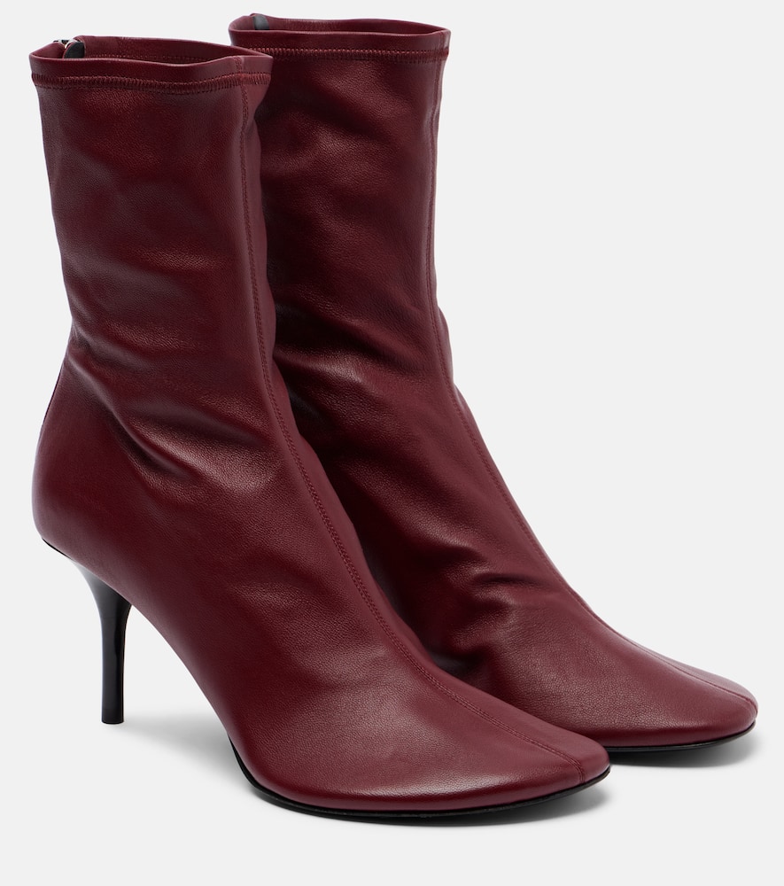 Кожаные ботинки до щиколотки Acne Studios, Wine Red