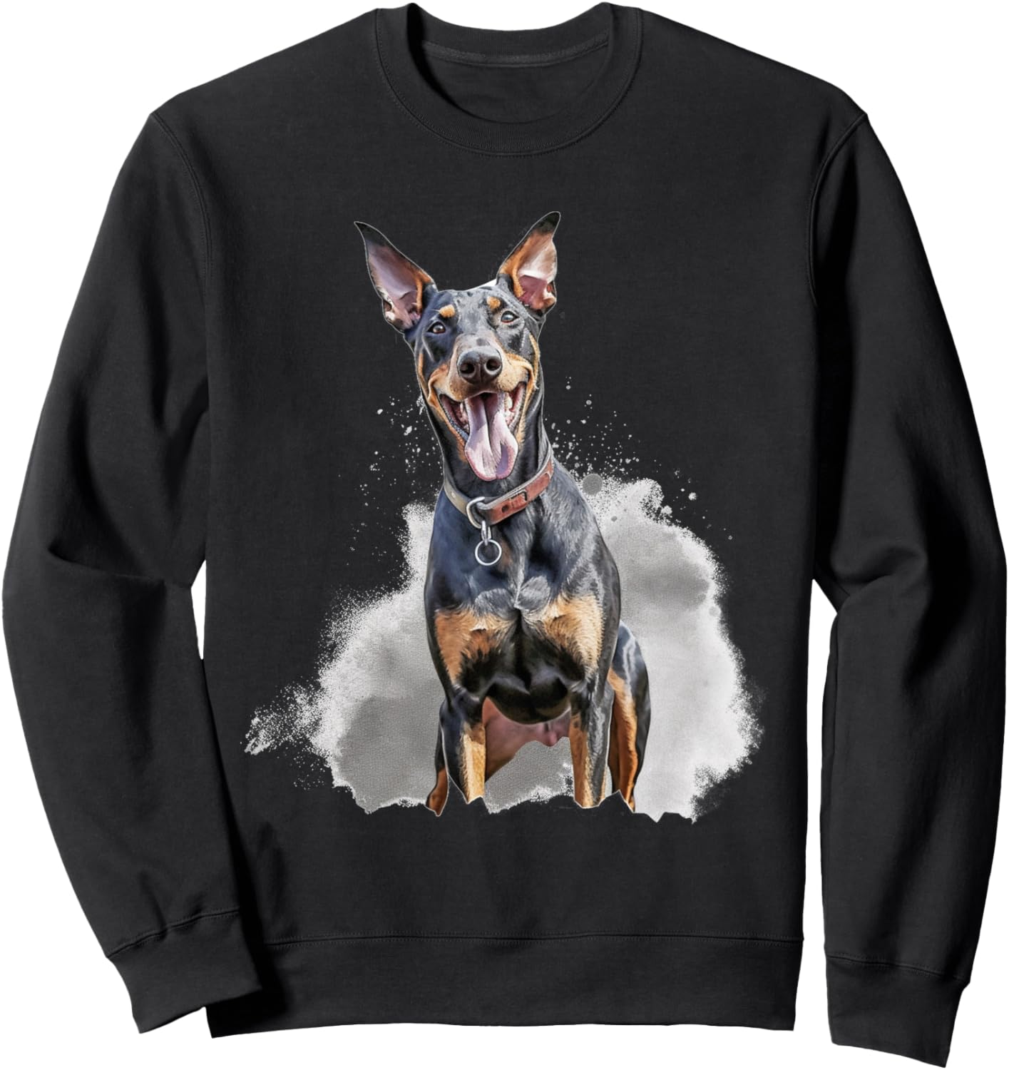 

Толстовка с изображением добермана, выполненная в акварельном стиле, черная Dobie Doberman Pinscher Dog Gifts For Dog Lovers