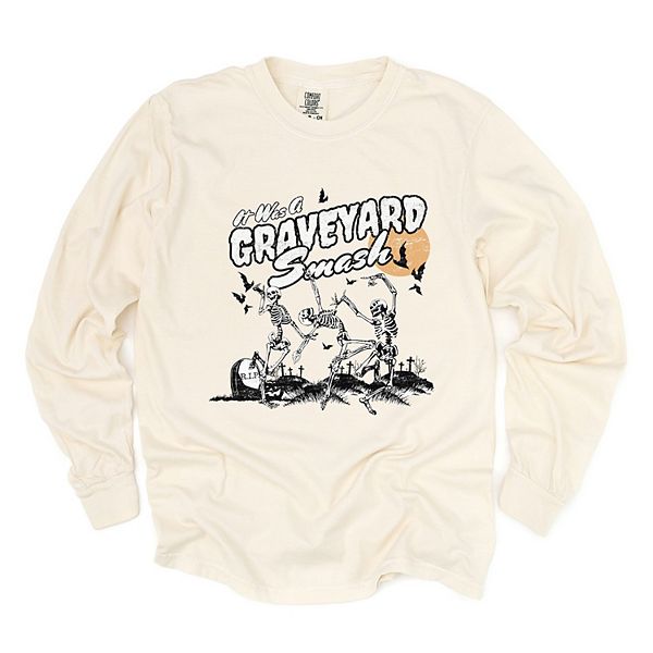

Гаражный лонгслив с принтом скелета Simply Sage Market, Ivory