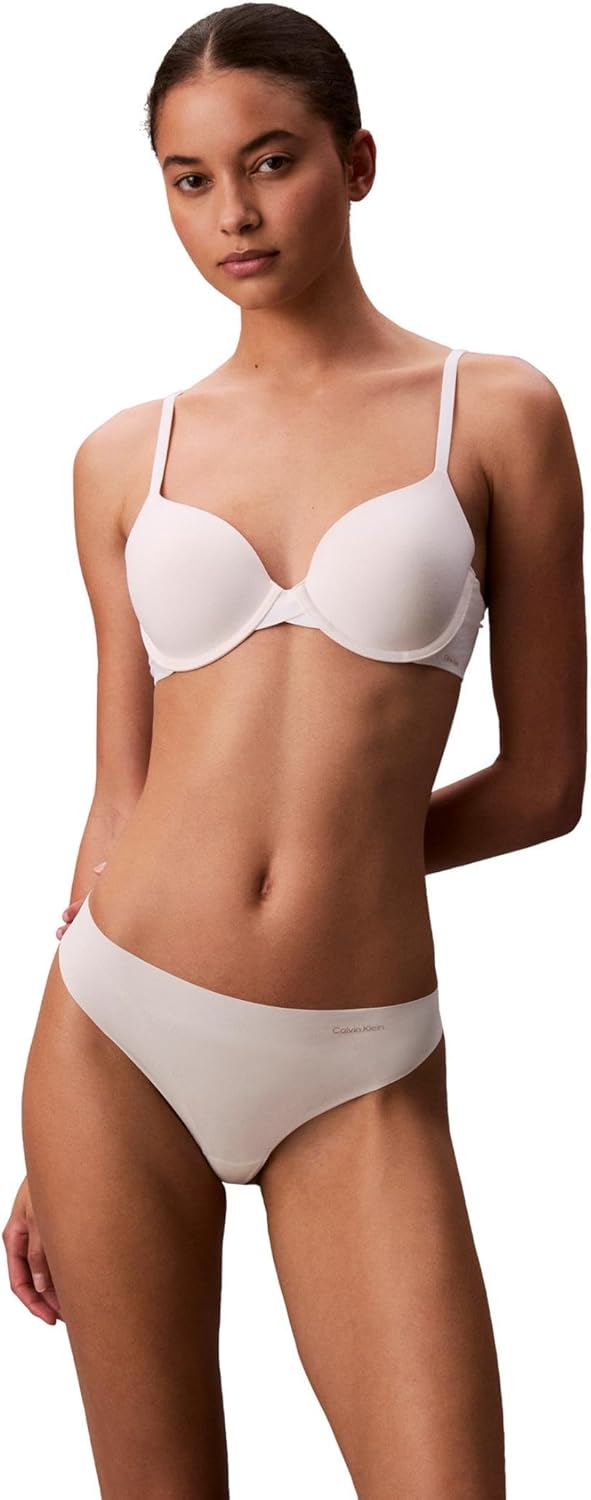 Женские бесшовные трусики-стринги Calvin Klein Invisibles, 5 шт., Casual Blue/Speakeasy/Cedar/Ivory/Black — фото 2