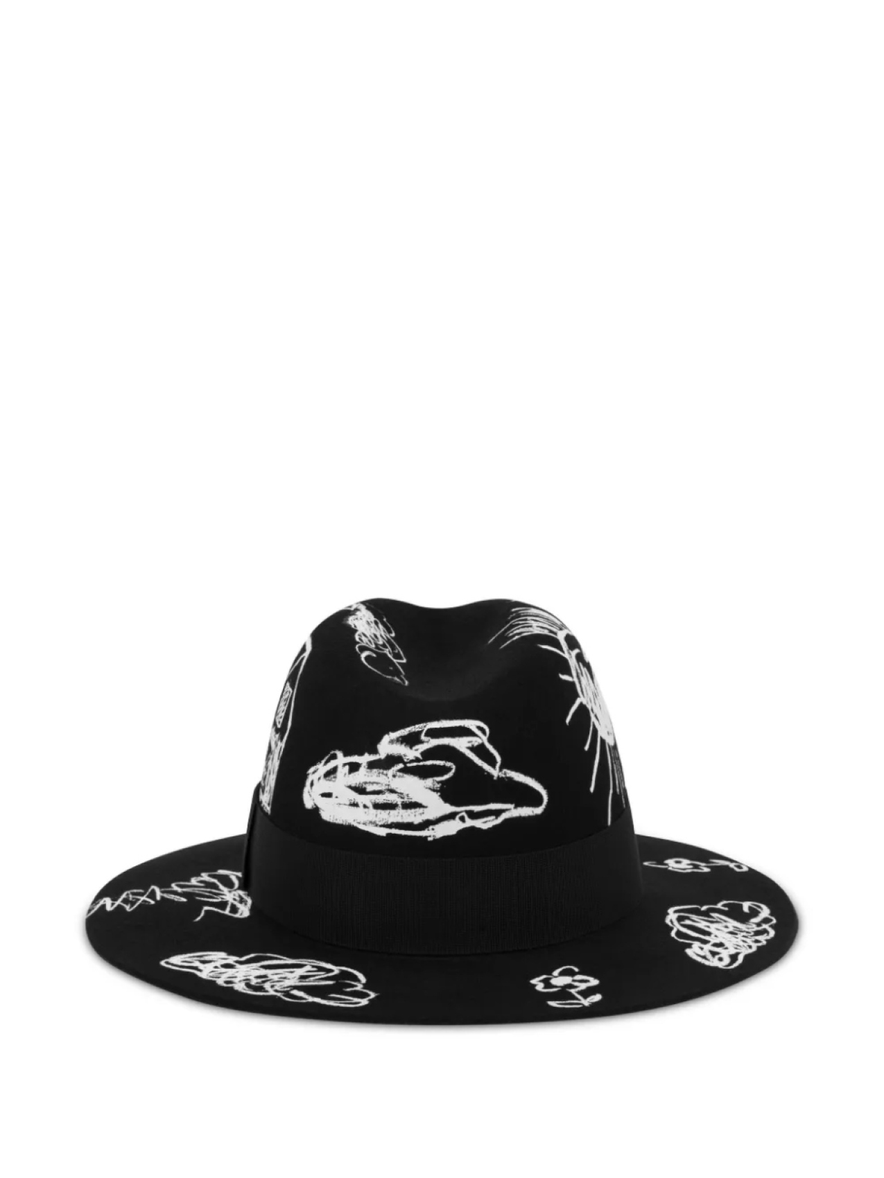 

Шерстяная панама Moschino, черный
