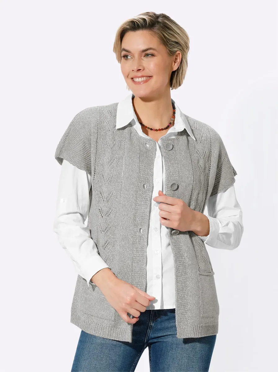 

Трикотажный жилет Classic Basics, цвет Grau-Meliert