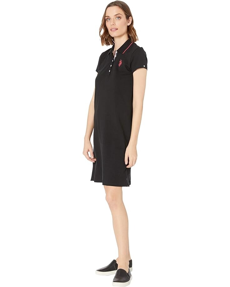 

Платье U.S. POLO ASSN. Solid Polo Dress, цвет Anthracite