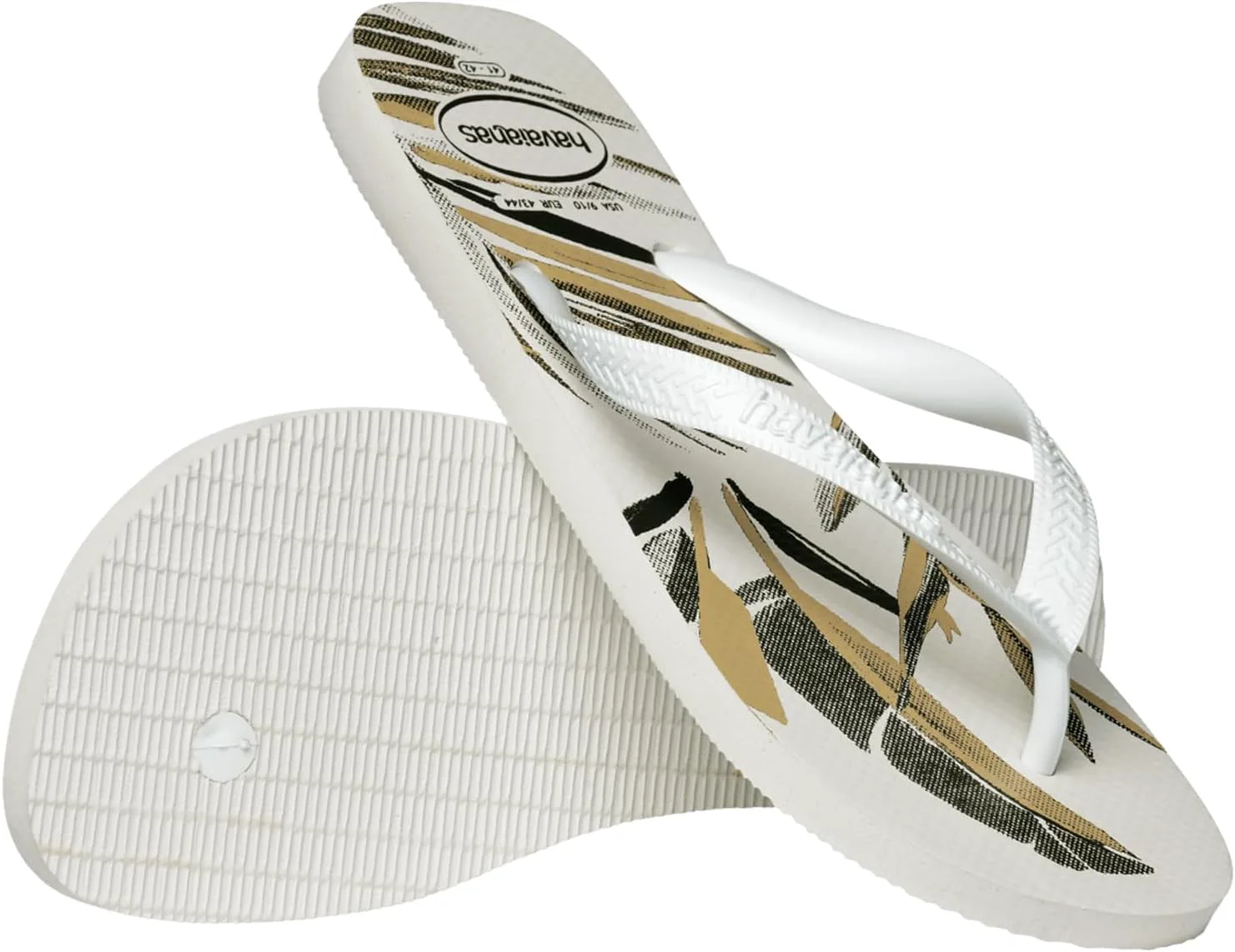 Havaianas Мужские вьетнамки Aloha БЕЛЫЙ/БЕЛЫЙ/ОЛИВКОВЫЙ ЗЕЛЕНЫЙ — фото 4