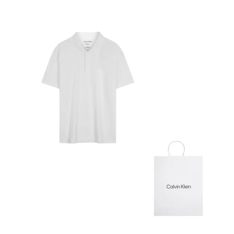 Мужская поло Calvin Klein, слоновая кость