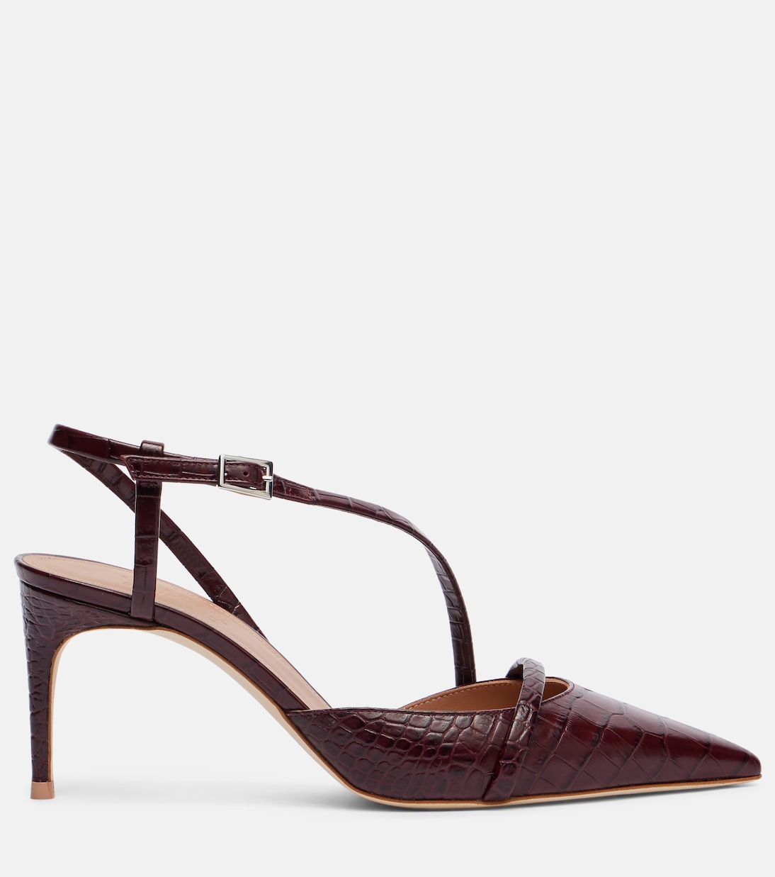 Валерия 70 кожаные туфли-лодочки на ремешке Malone Souliers, Rosewood/Rosewood — фото 4