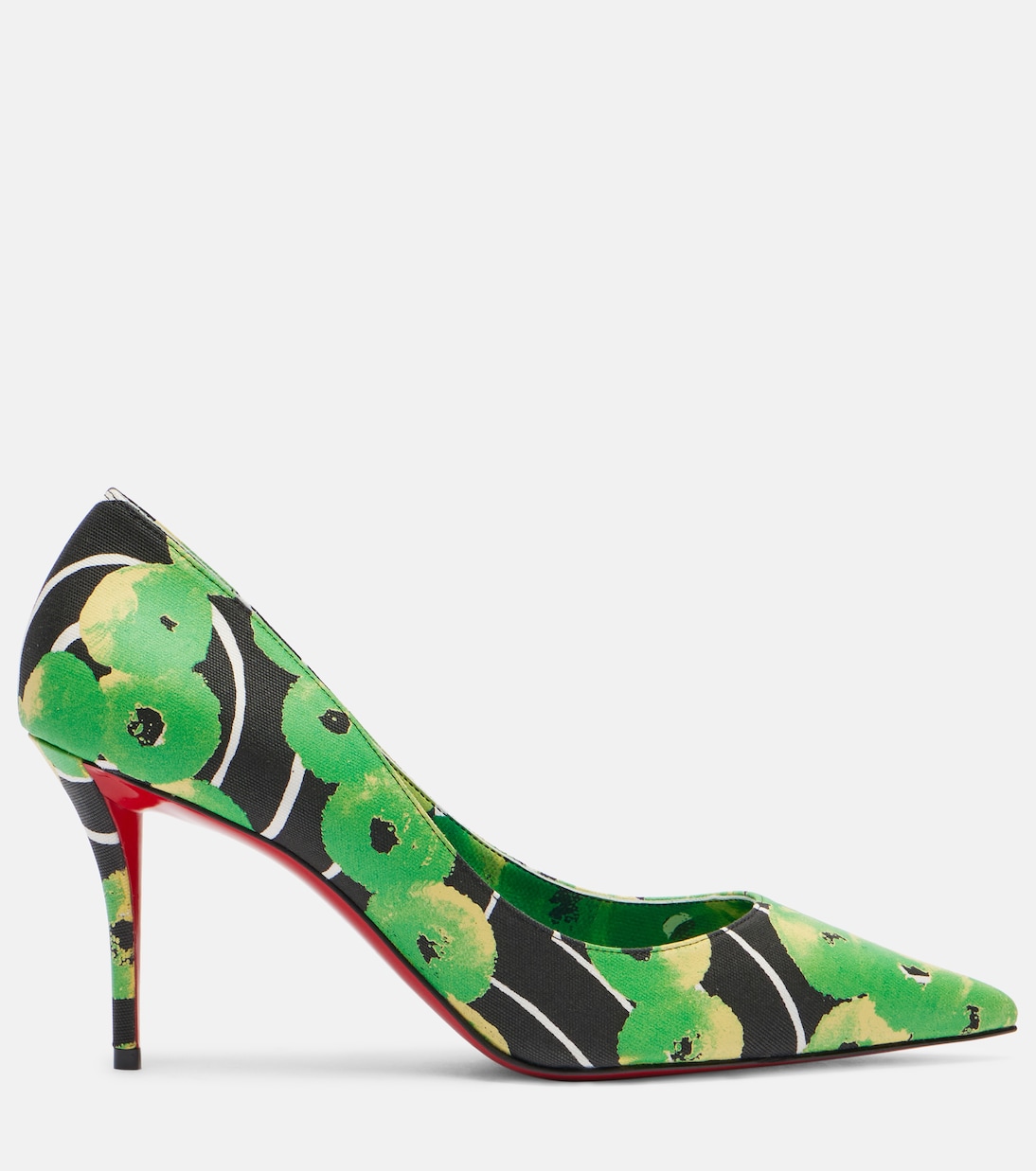 Туфли Miss Z 80 из печатного сатина Christian Louboutin, Multi Tropical/Lin — фото 4