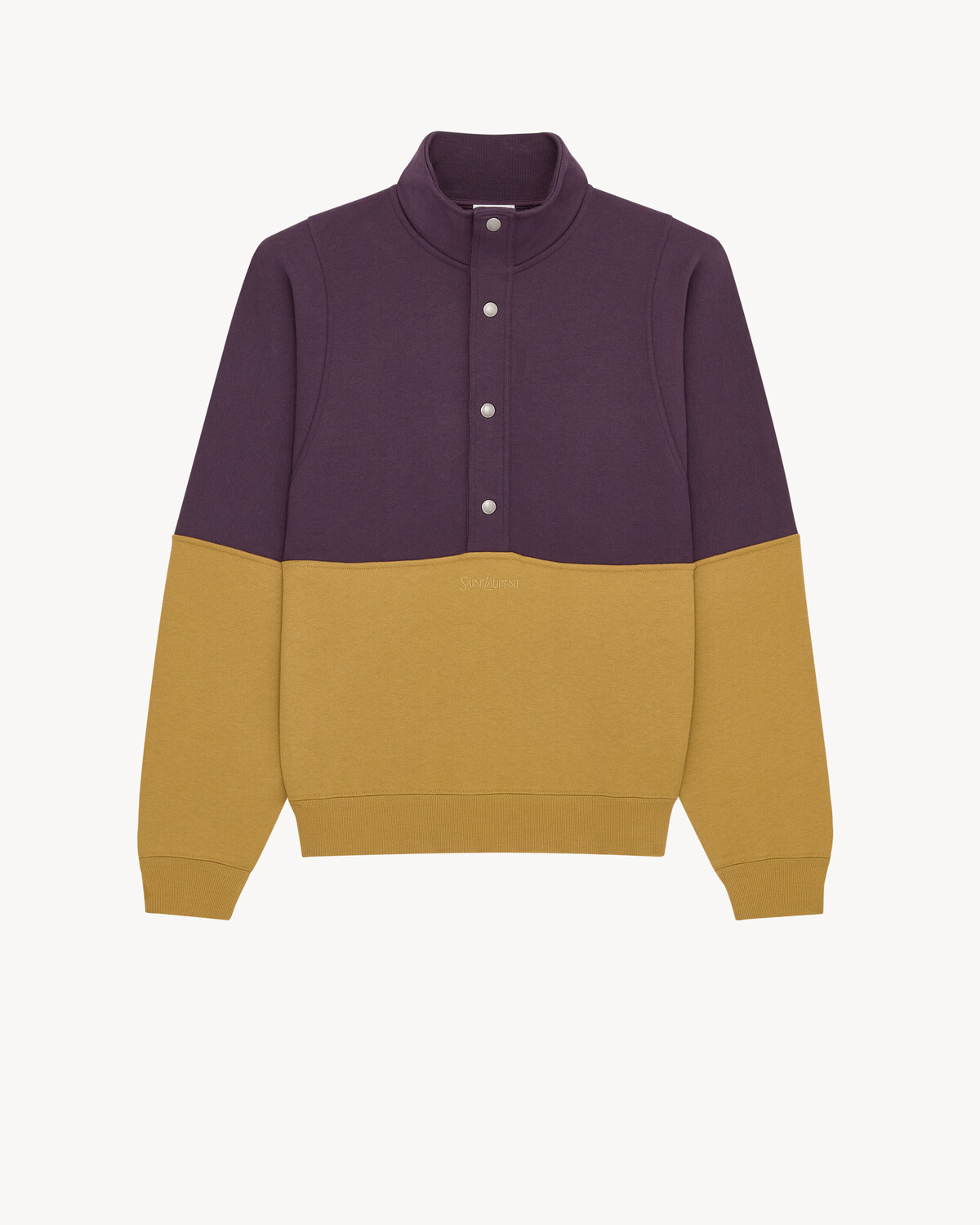 

Толстовка SAINT LAURENT на половичной застежке-кнопках, фиолетовый